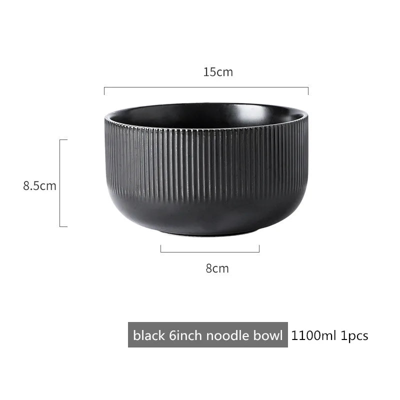 Nordic Ins Styel Ceramic Dinnerwar Matte Glazed Salad Dishes Soup Bowl Dinner Plates Serving Tray For Home Restaurant