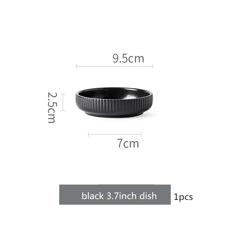 Nordic Ins Styel Ceramic Dinnerwar Matte Glazed Salad Dishes Soup Bowl Dinner Plates Serving Tray For Home Restaurant