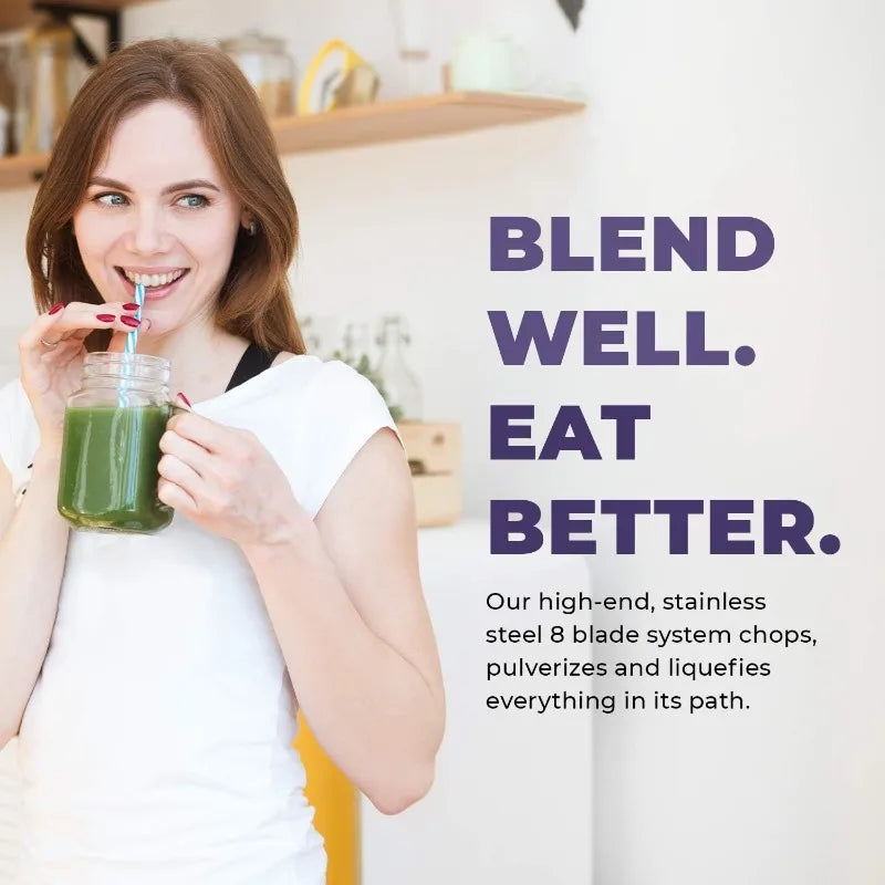 Commercial Blender - 64oz Countertop Blender 1800 Watts - High Performance, High Powered Professional Blender