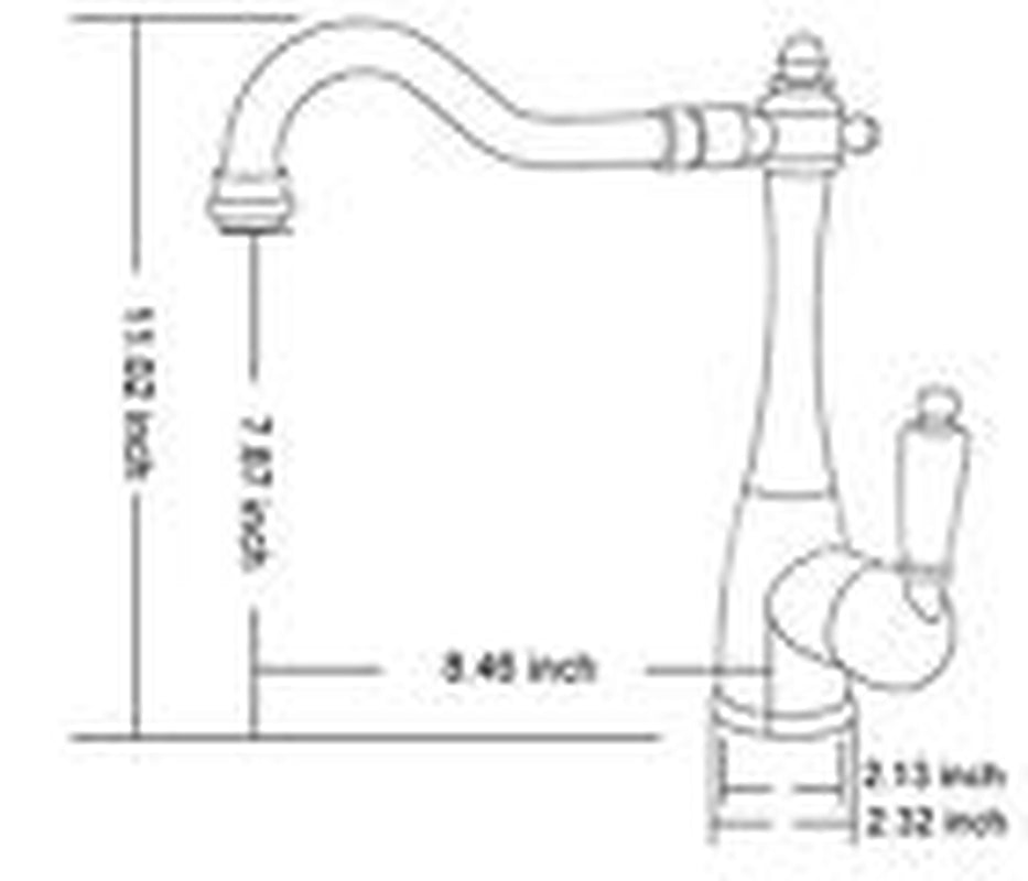Kitchen Faucet Traditional Period Single Ceramic Lever Kitchen Sink Black