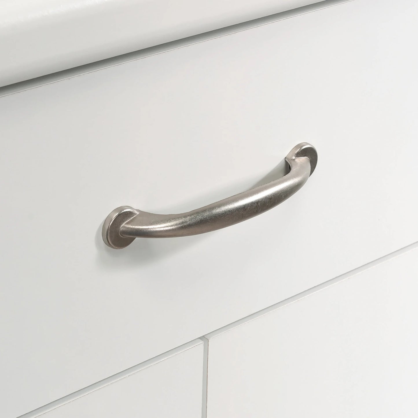 Sauder Kitchen Cart for Microwave in Soft White, Soft White Finish