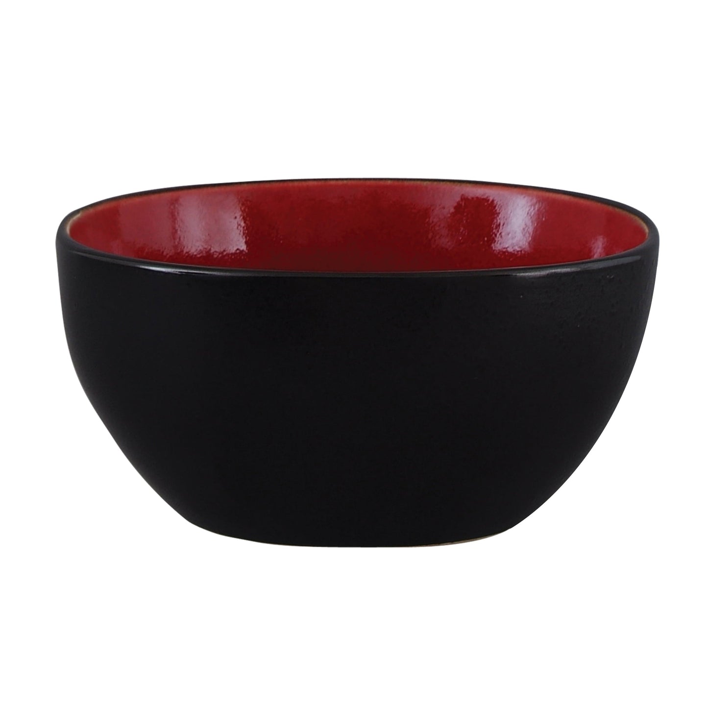 Gibson Soho Lounge 40-Piece Square Dinnerware Set in Red