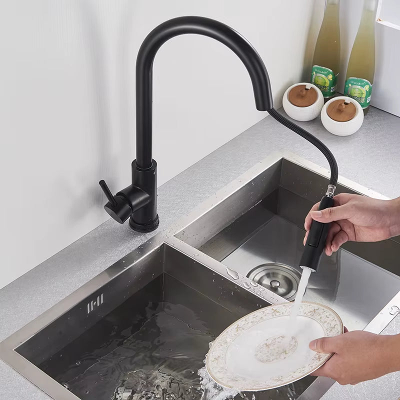 Pull Out Sensor Black Kitchen Faucet Sensitive Touch Control Faucet Mixer for Kitchen Touch Sensor Kitchen Mixer Tap