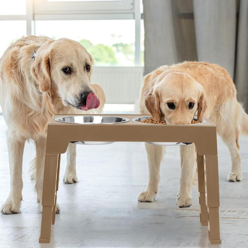 Niubya Adjustable Dog Bowls: Elevate Mealtime for Pets of All Sizes