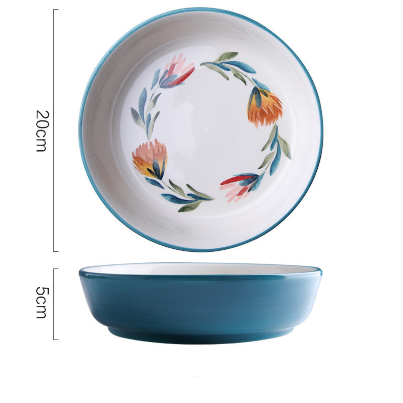 style: D - Sheli Four Seasons Underglaze Ceramic Tableware