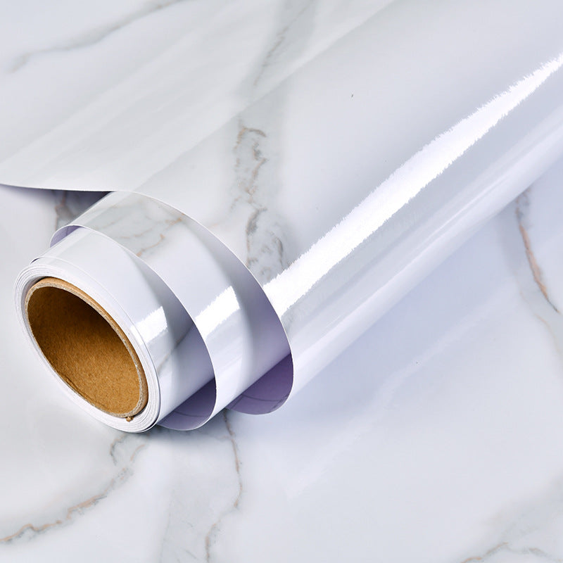 Color: A8, style: 60cm widex19 meters price - Wallpaper Vinyl-Film Room-Decor Furniture Renovation Self-Adhesive Marble Bathroom Kitchen