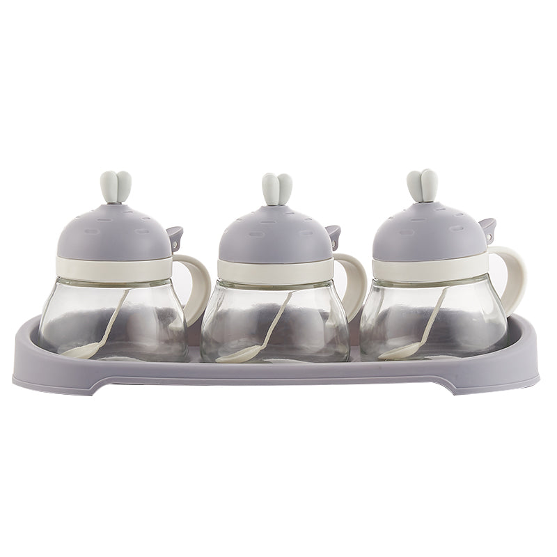 Color: Turnip Gray 3 - Seasoning Box Household Kitchen Supplies Cartoon