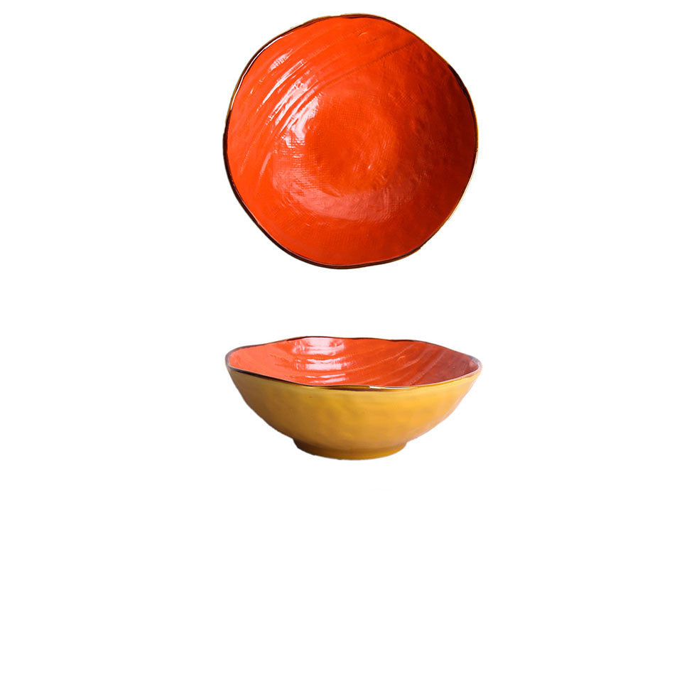 style: 20 - Creative Ceramic Retro Big Soup Bowl Household Large Pickled Cabbage Fish Bowl Restaurant Super Large Lobster Bowl Ice Cracked Bowl Tableware