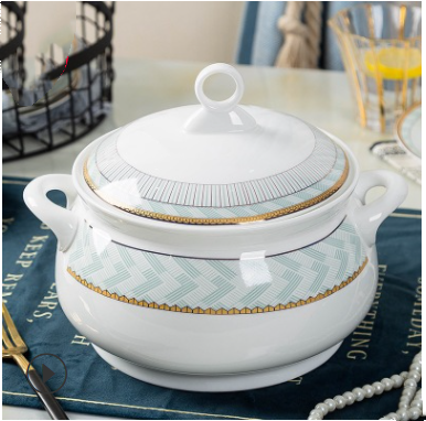 style: N - Bowl Household Tableware Ceramic Dishes Plate Single Free Matching Rice Bowl Set Bowl Gift Bone China Noodle Soup Bowl