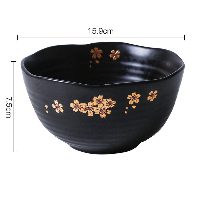 Color: Soup bowl - Household Dish Plate Fish Plate Flat Plate Creative Rice Bowl Noodle Bowl Soup Bowl Cutlery Set