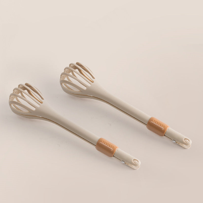 Color: Food clip with grey silicone b, Kitchenware: Egg folder - Wuming Egg Beater, Egg Folder, Egg Stirrer, Egg Catcher, Household Kitchen Noodle Shaker, Cream Clipper, Baking Tool