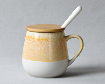 style: C06 - Creative Retro Cup Ceramic Mug Large Capacity Drinking Cup Household Cup Personalized Coffee Cup Tea Cup Spoon With Cover