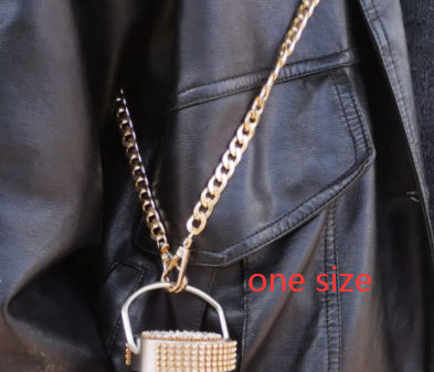Color: Gold Chain, Size: 500ml - Diamond Vacuum Flask King Diamond Vacuum Flask Taobao Douyin Live Cross-border Diamond Vacuum Flask