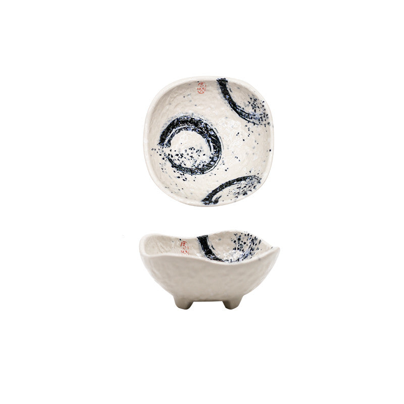 Color: Chinese style - Hand-painted Color Glaze Seasoning Dish, Side Dish, Snack Dish