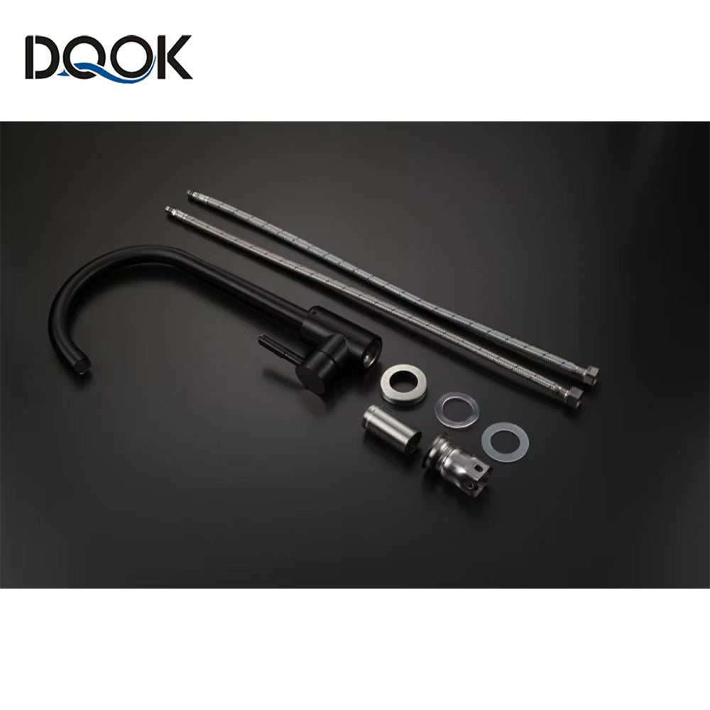 Black Kitchen Faucets Stainless Steel Kitchen Mixer Single Handle Single Hole Kitchen Faucet Brushed Nickle Mixer Sink Tap