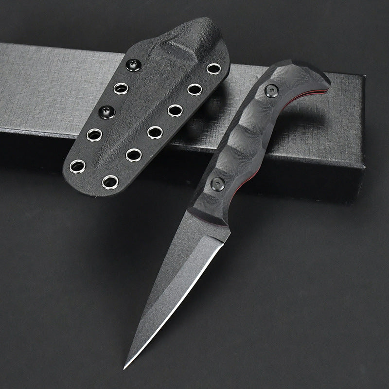 G10 Non-slip Handle Utility Knife With K-sheath
