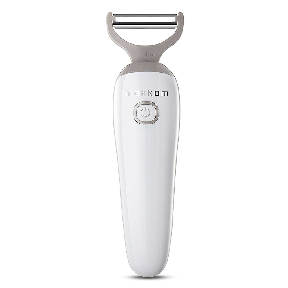 Effortlessly Peel and Shred with our Electric Peeling Knife - Stainless Steel, 5w, 3.7V, 1500mAh Battery, White, 21*6cm - Includes Paring Knife - Perfect for Shredding and Dicing
