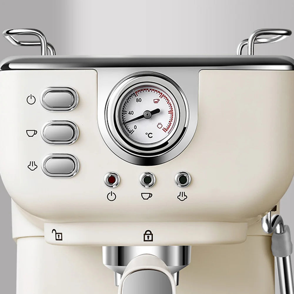 Houselin Professional Espresso Machine 20 Bar with Cappuccino and Steam Milk Frother