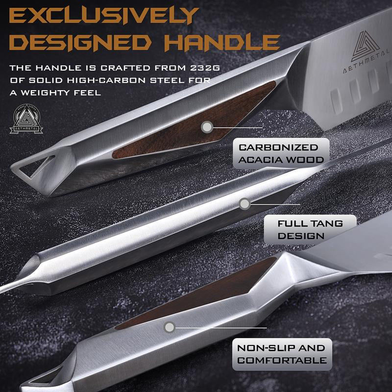 AETHMETAL 7" Santoku Knife: Elevate Your Culinary Skills with Precision Slicing and Chopping