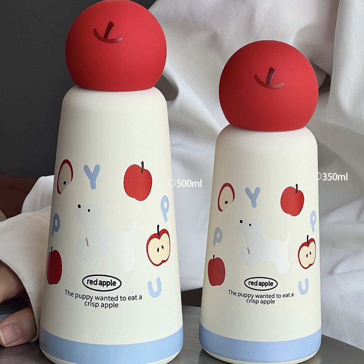 Color: Puppy, Capacity: 500ml - Large Capacity Good-looking Portable Cartoon Cup