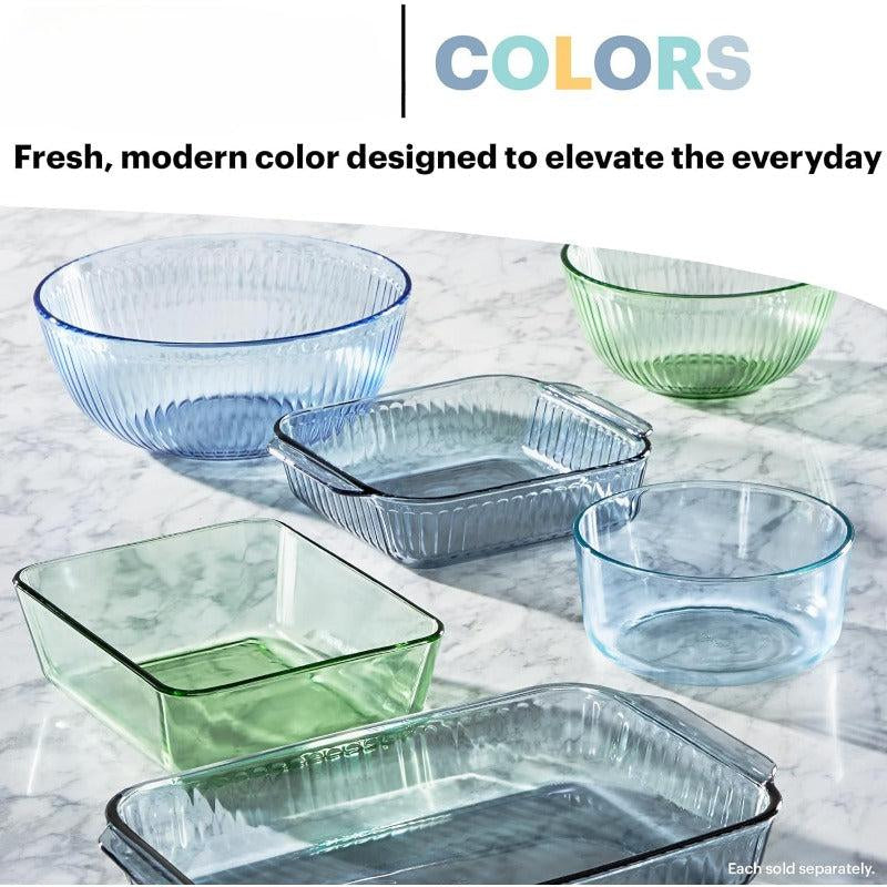4-Piece Sculpted Tinted Mixing Bowl Set with Lids for Enhanced Kitchen Efficiency
