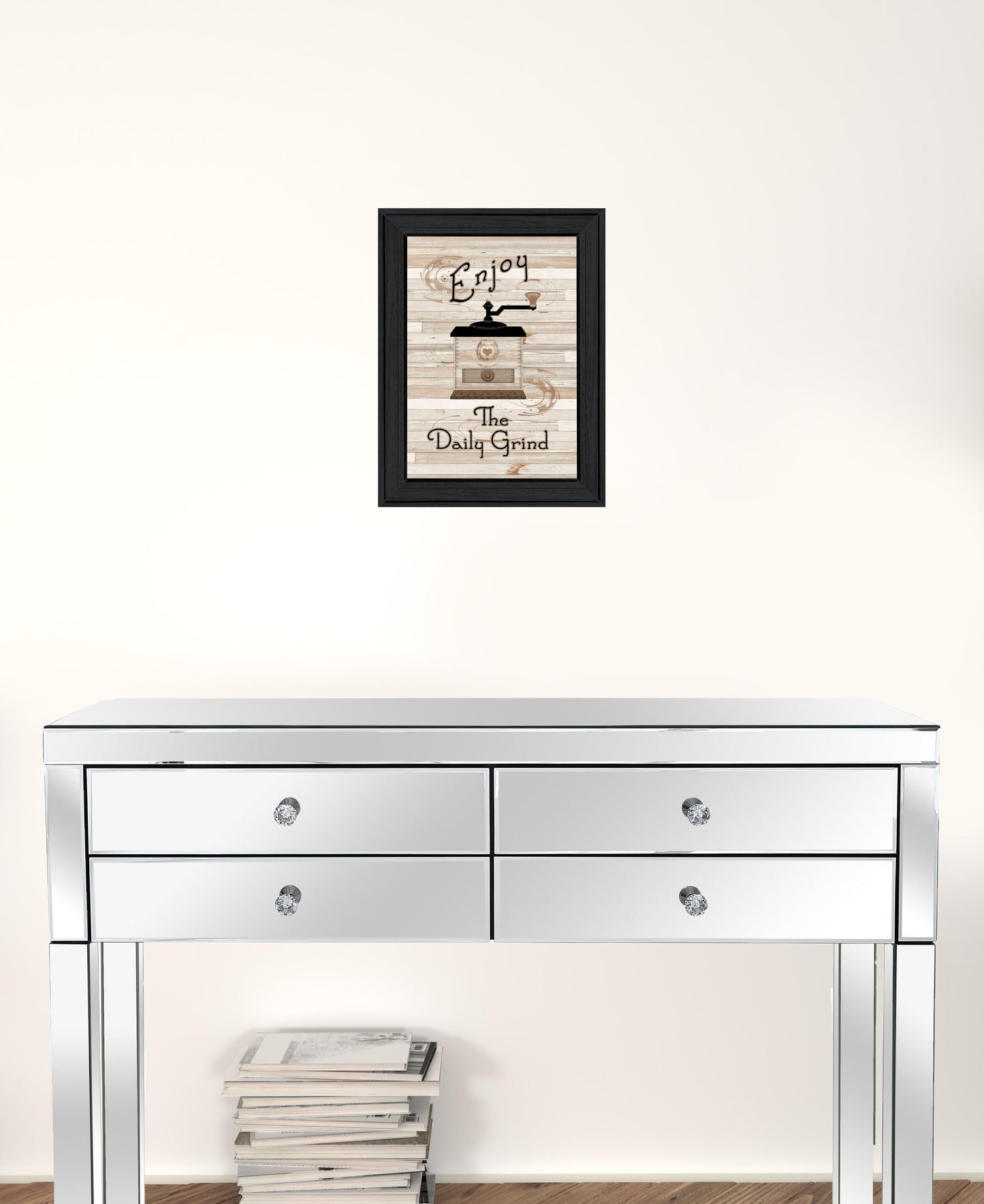 The Daily Grind 2 Black Framed Print Kitchen Wall Art