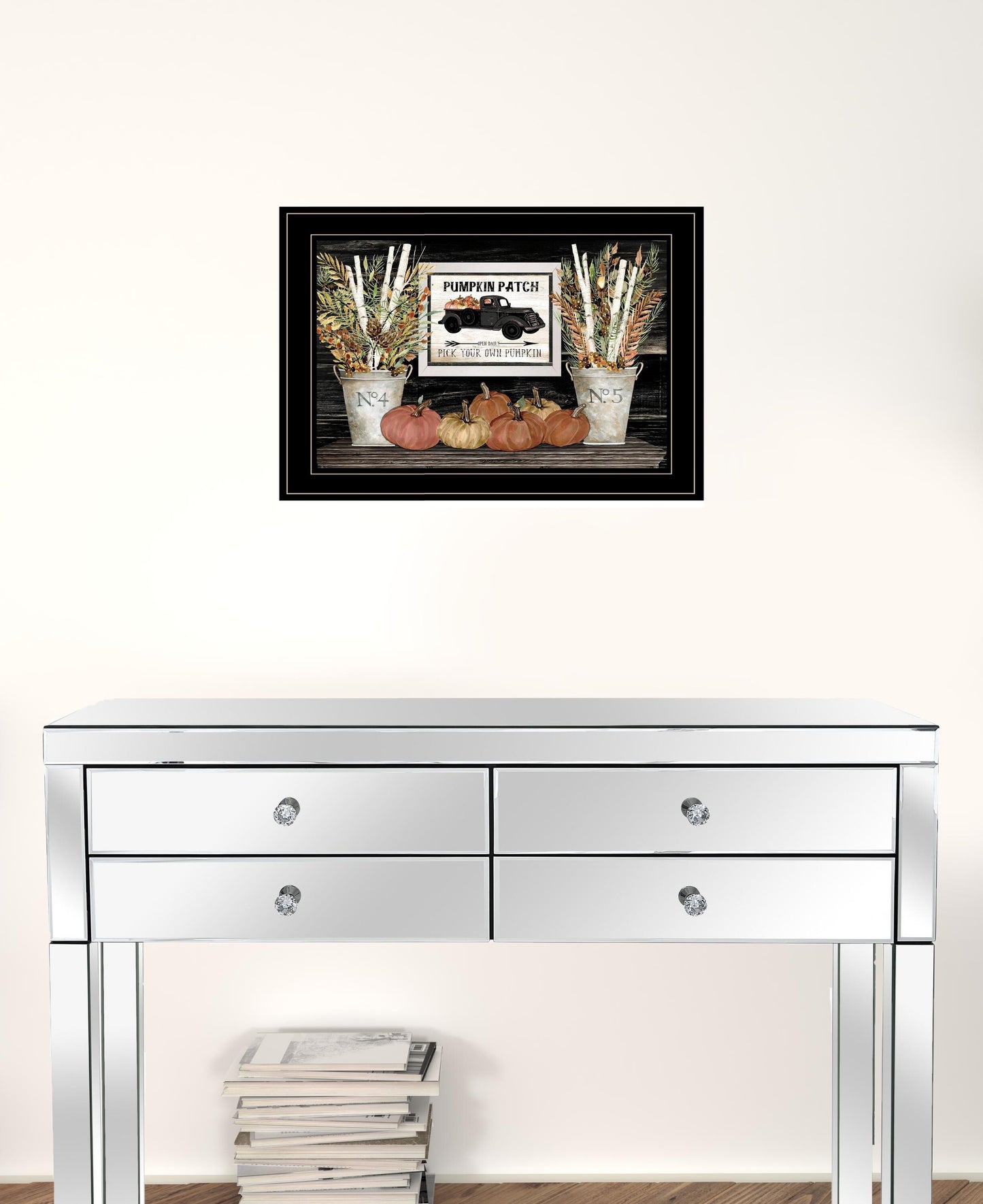 Set Of Two Harvest Moon 2 Black Framed Print Kitchen Wall Art