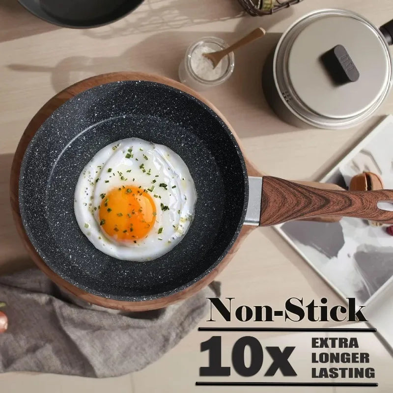 Induction Cookware & Bakeware Set - 30 Piece Black Granite Cooking Pans Set, Non-Stick Pots and Pans Set