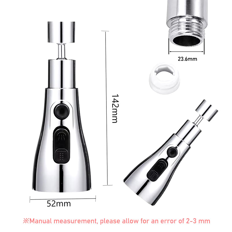 360° Rotating Faucet Extender with 3 Adjustable Water Modes for Enhanced Kitchen Efficiency