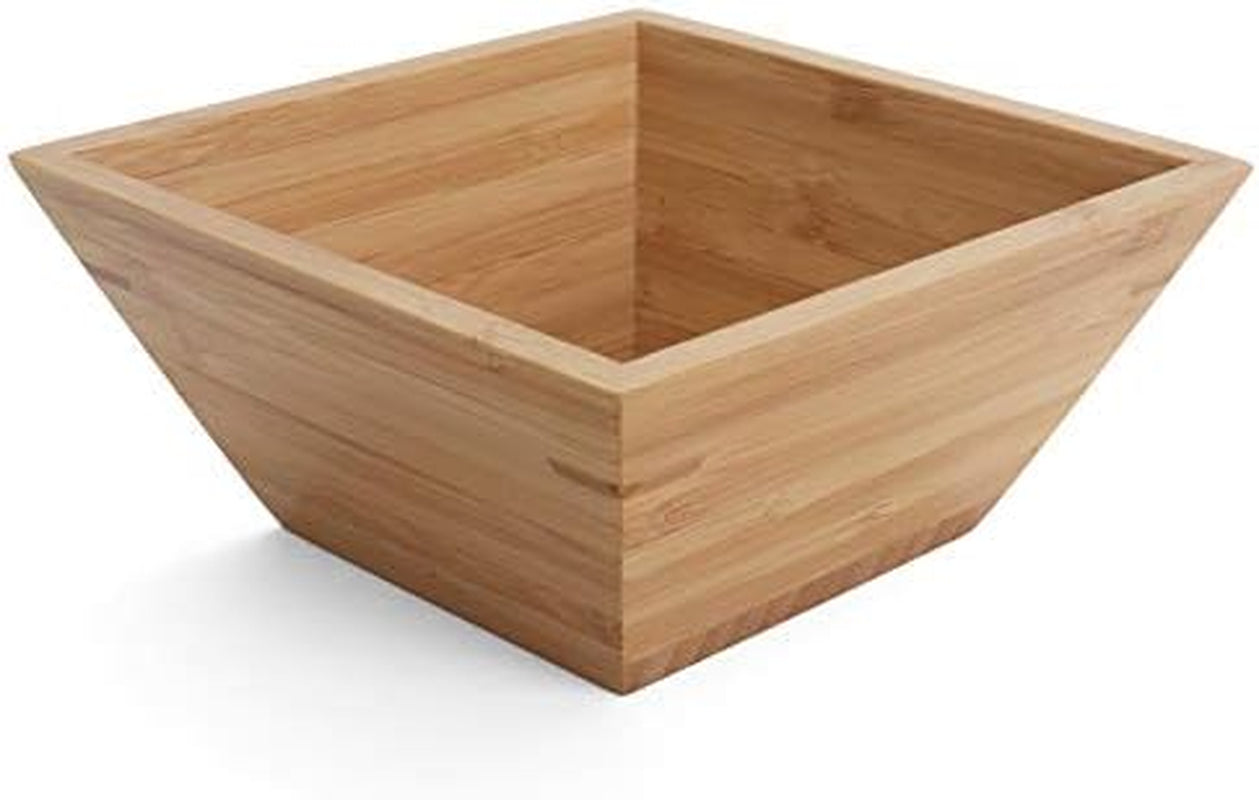 Eco-Friendly Bamboo Dinnerware Set - Reusable 6.25" Square Bowls (Pack of 8)