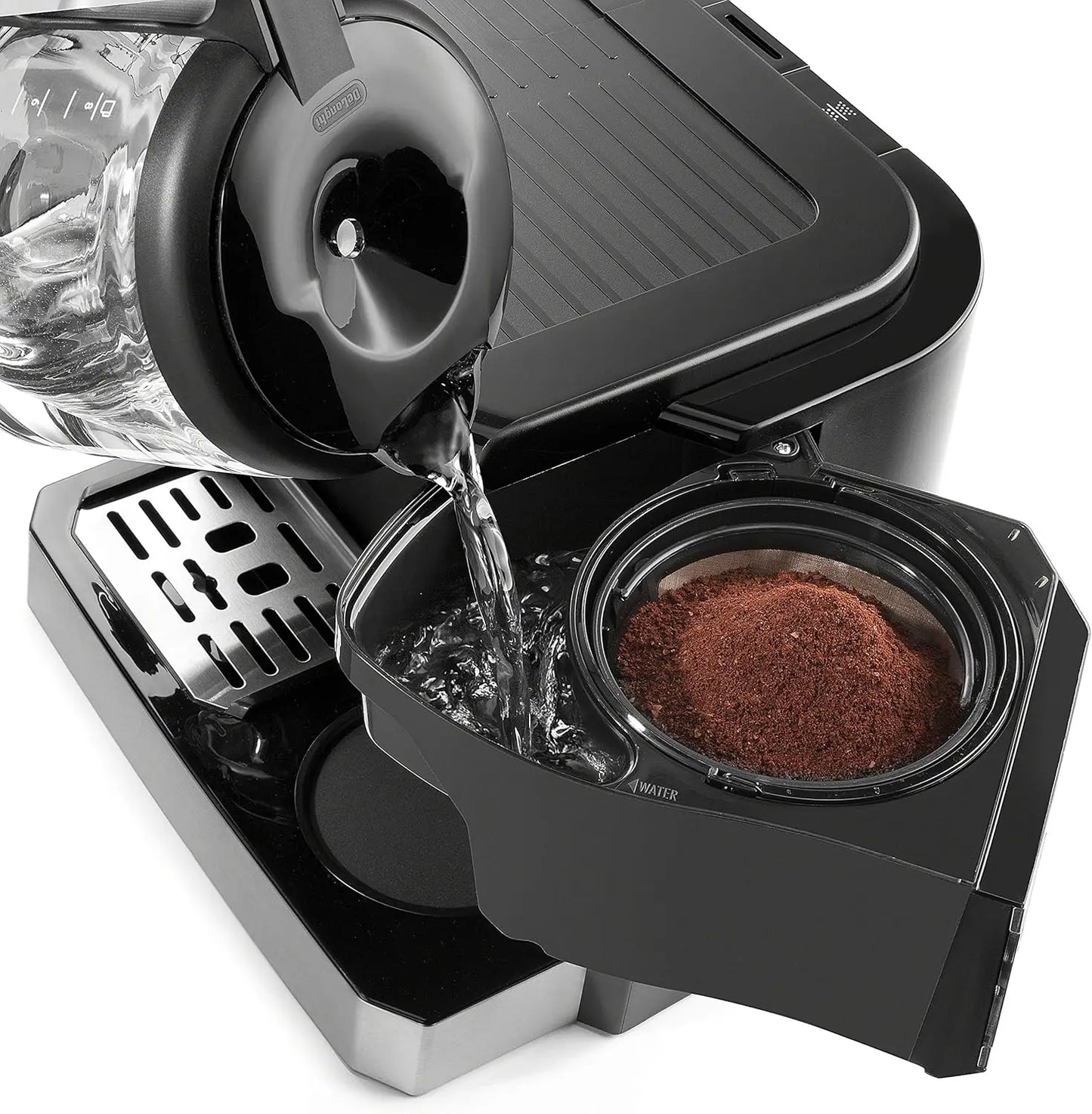 All-in-One Combination Coffee Maker & Espresso Machine + Advanced Adjustable Milk Frother for Cappuccino & Latte