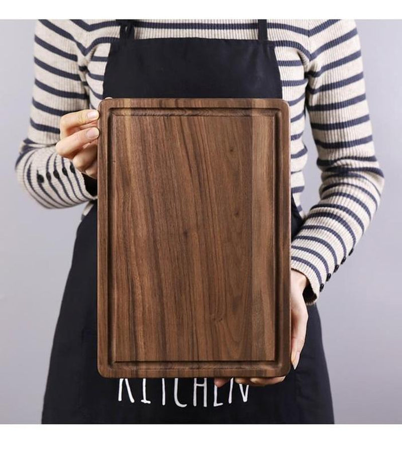 Black Walnut Wood Cutting Board Creative Whole Tray Fruit Chopping Cutting Board Wood Chopping Blocks for Kitchen Knives round Woodcutting Boards