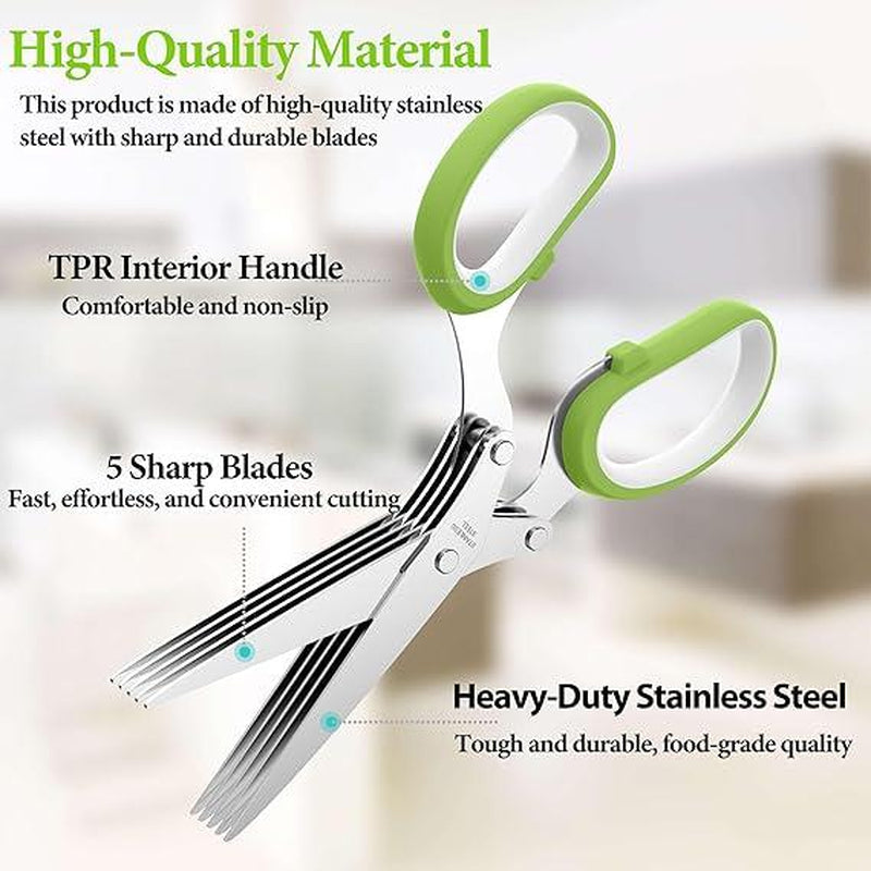 5-Blade Herb Scissors: The Essential Kitchen Tool for Effortless Herb Preparation