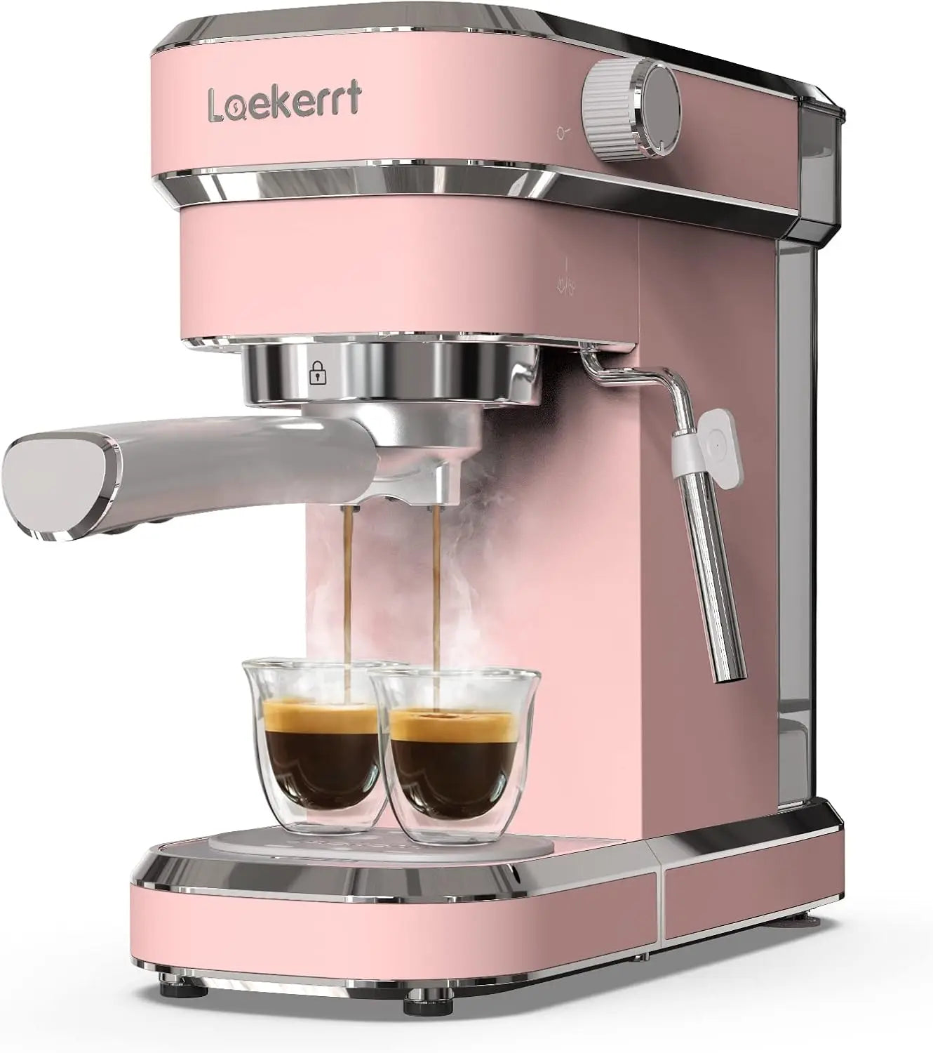 Professional Espresso Machine 20 Bar, Espresso Maker with Milk Frother Steam Wand, Stainless Steel Home Coffee Machines