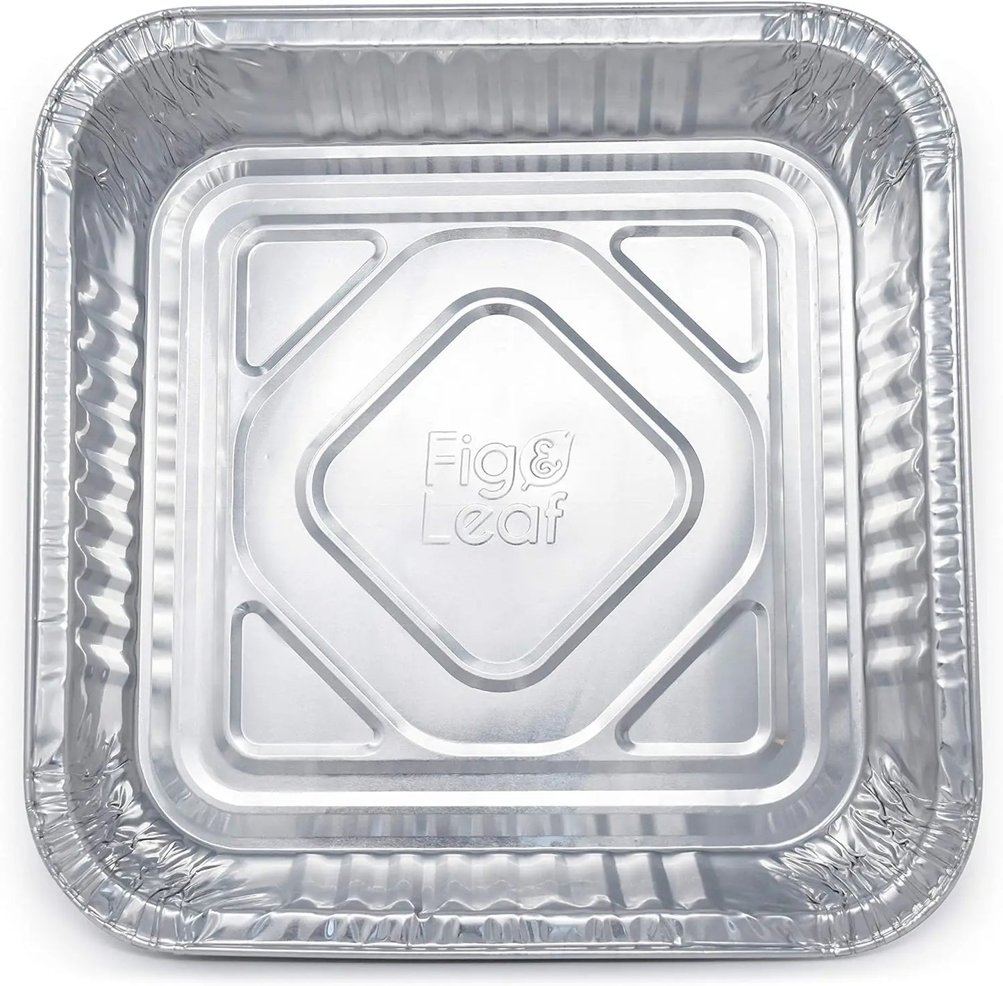 8” x 8” Square Baking Cake Pans with Plastic Dome Lids | Heavy Duty l Disposable Aluminum Foil Tins l Portable Food Containers