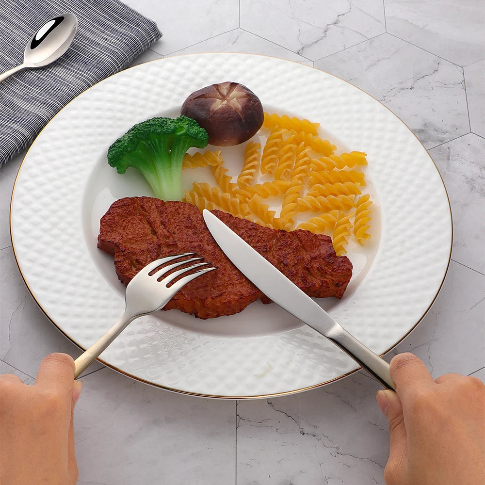 Rainbow Flatware Set Gold Cutlery Sets Stainless Steel Flatware Restaurant Dinnerware Set Tableware Spoon And Fork Set