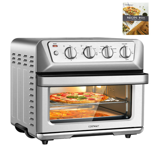 Costway 21.5QT Air Fryer Toaster Oven 1800W Countertop Convection Oven W/ Recipe