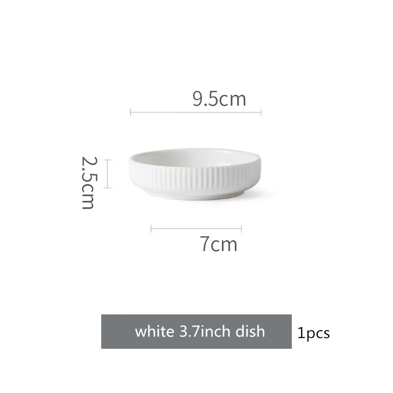 Nordic Ins Styel Ceramic Dinnerwar Matte Glazed Salad Dishes Soup Bowl Dinner Plates Serving Tray For Home Restaurant