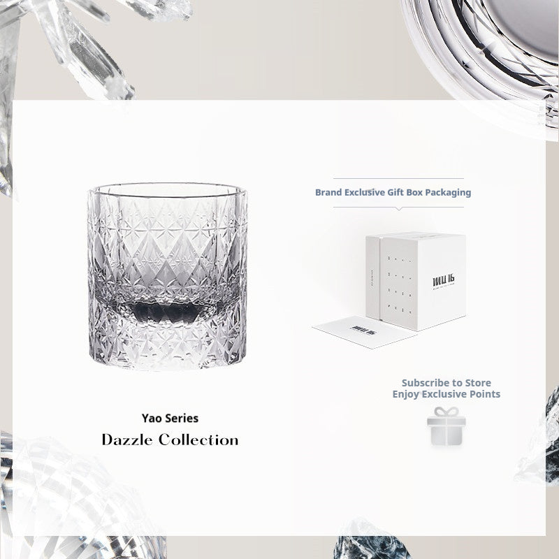 Color: Brilliant 220ml - Lead-free Crystal Glass Household Cups Perfect As A Giftpaired-cup Gift Box