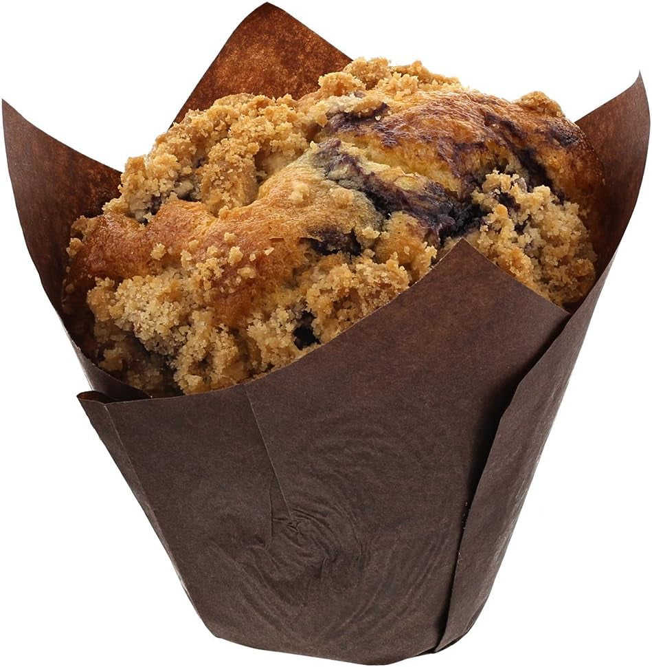 Royal Brown Tulip Baking Cups, Small Size, Case of 2000