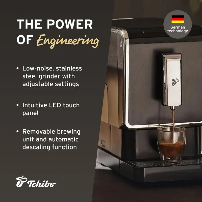 Single Serve Coffee Maker - Automatic Espresso and Coffee Machine - Built-in Grinder, No Coffee Pods Needed
