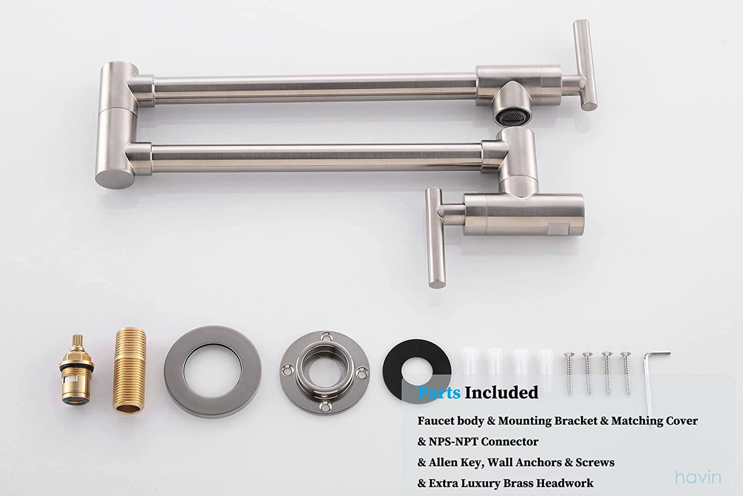 Brushed Nickel Brass Pot Filler: Elevate Your Kitchen Experience for Coffee Aficionados