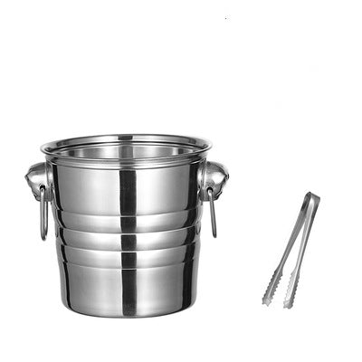 Size: Small - Ice Cube Bucket Commercial Frozen Wine Bucket Champagne Bucket Ice Bucket Red Wine Ice Bucket