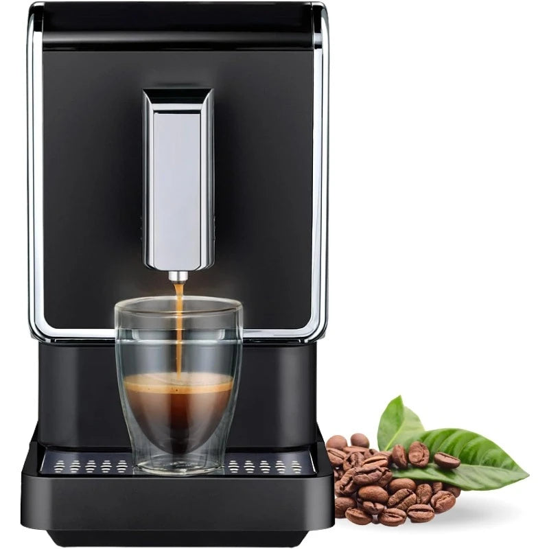 Single Serve Coffee Maker - Automatic Espresso and Coffee Machine - Built-in Grinder, No Coffee Pods Needed