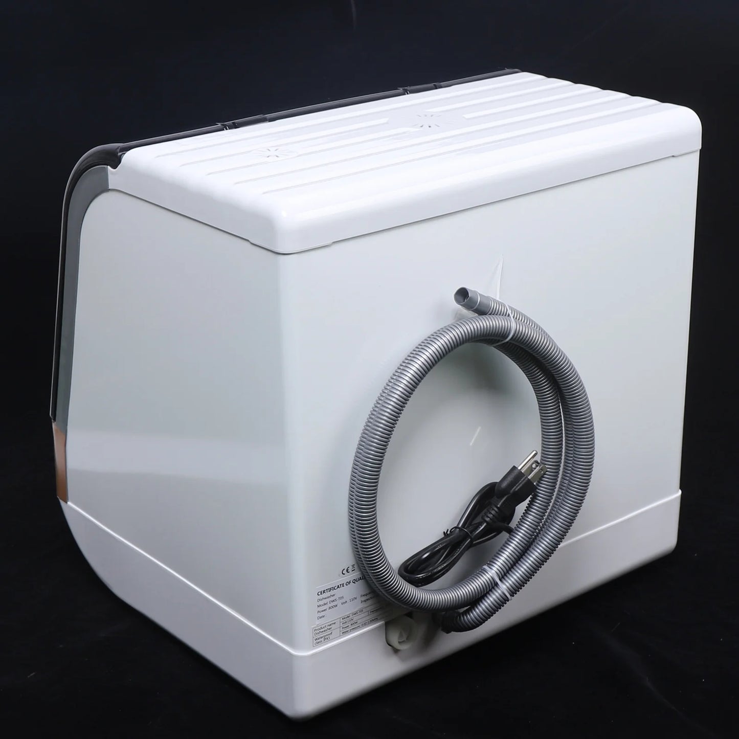 Miumaeov Portable Countertop Dishwasher 4 Washing Programs Display Automatic Dishwashing