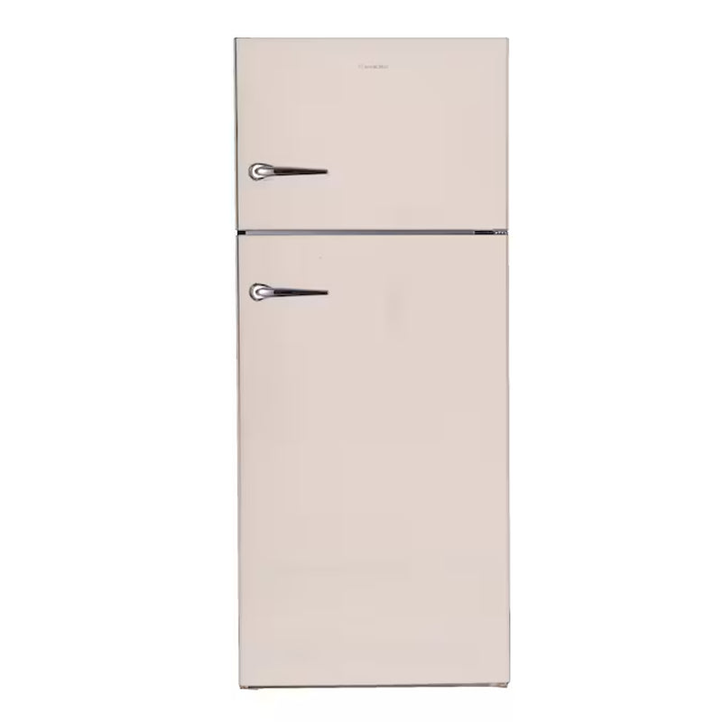 18-Cu Ft Counter-Depth Top-Freezer Refrigerator with Ice Maker (Black)