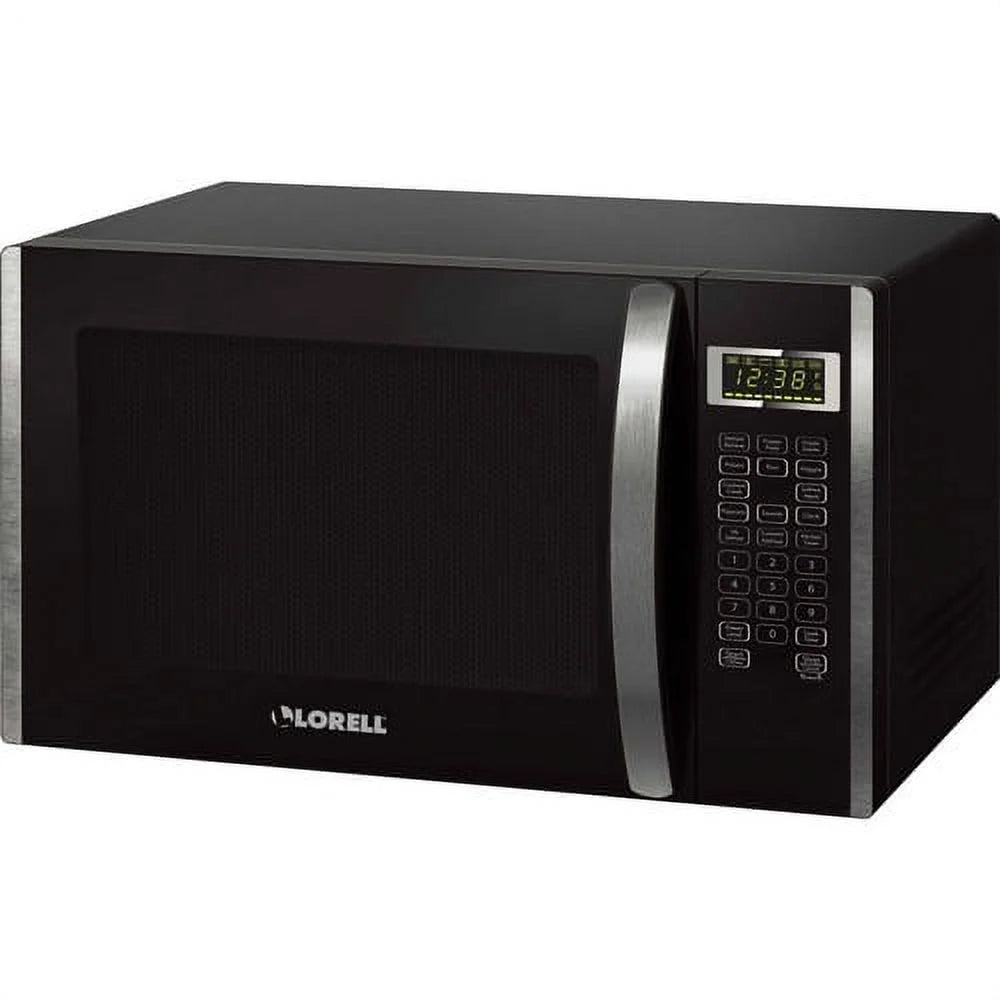 Lorell, LLR00231, 1.6 Cu Ft Microwave, Black,Silver