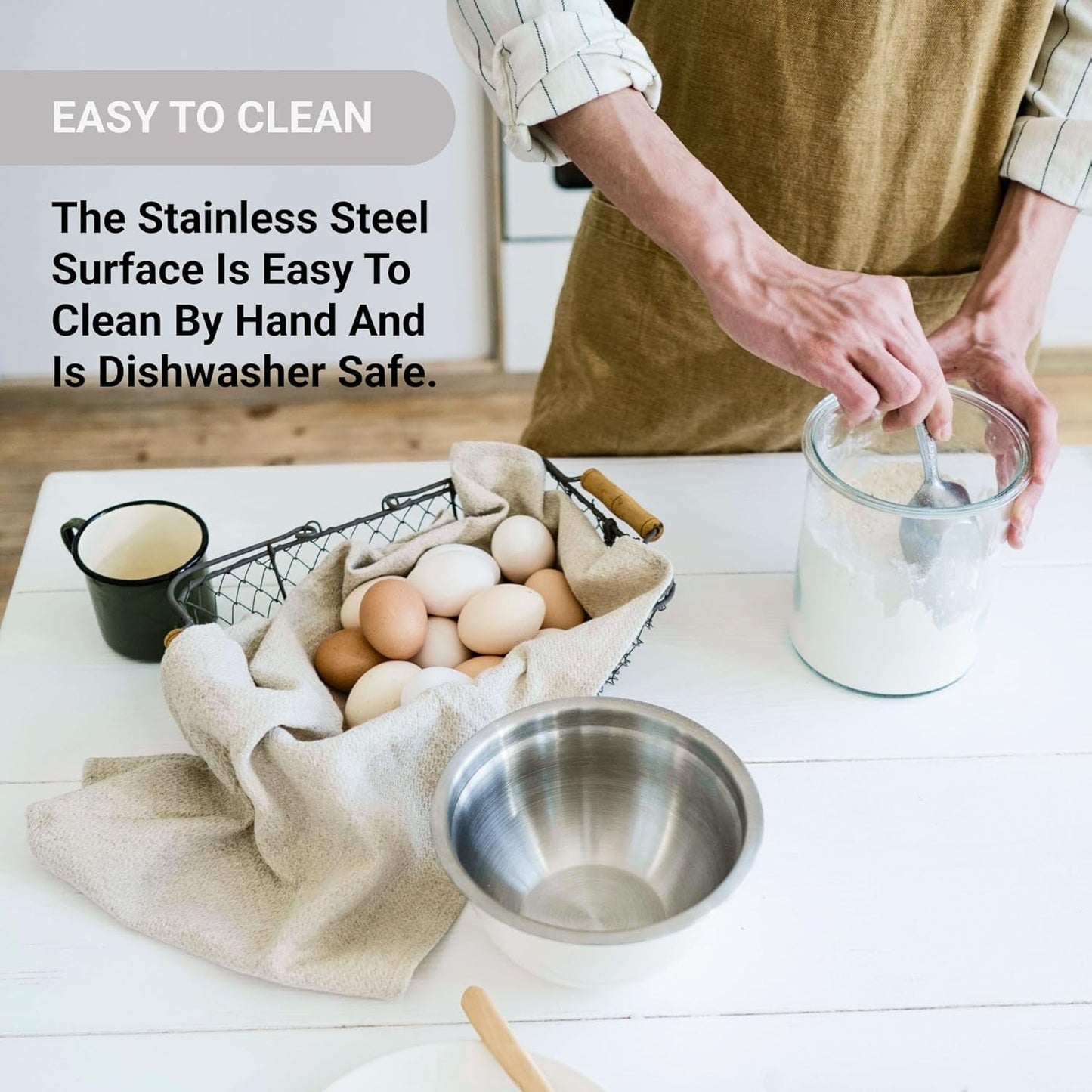 American Metalcraft 16-Inch Heavy-Duty Stainless Steel Mixing Bowl - 13-Quart Capacity