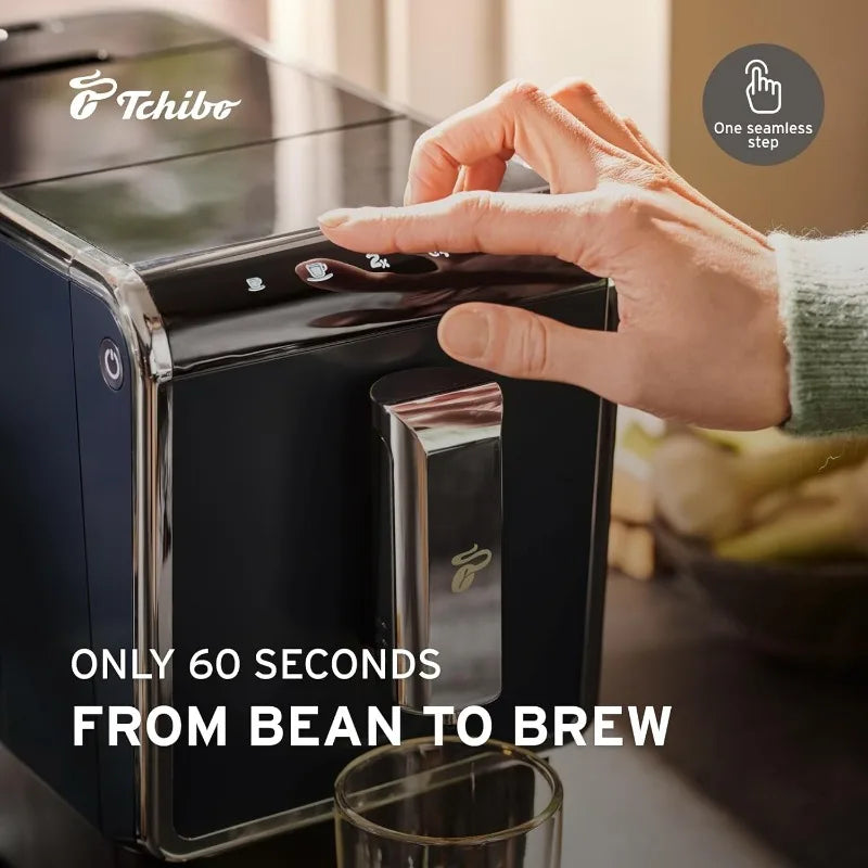 Single Serve Coffee Maker - Automatic Espresso and Coffee Machine - Built-in Grinder, No Coffee Pods Needed