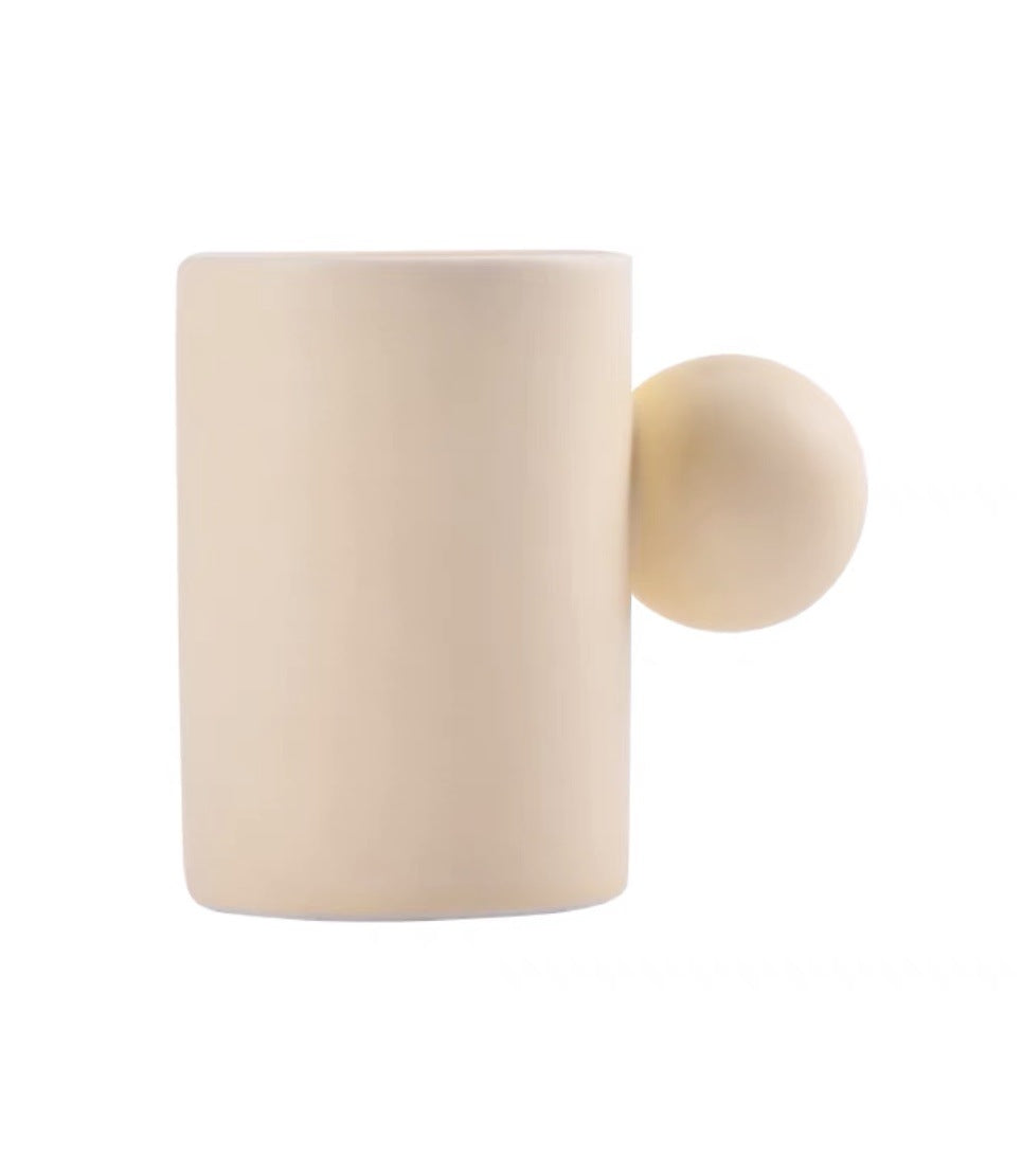 Color: Yellow, style: Cup-280ml, capacity: - Cloud Mug Set Coffee Cup Cup Saucer Set